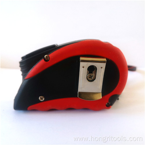 Red Black Color Case Self Locking Measuring Tape